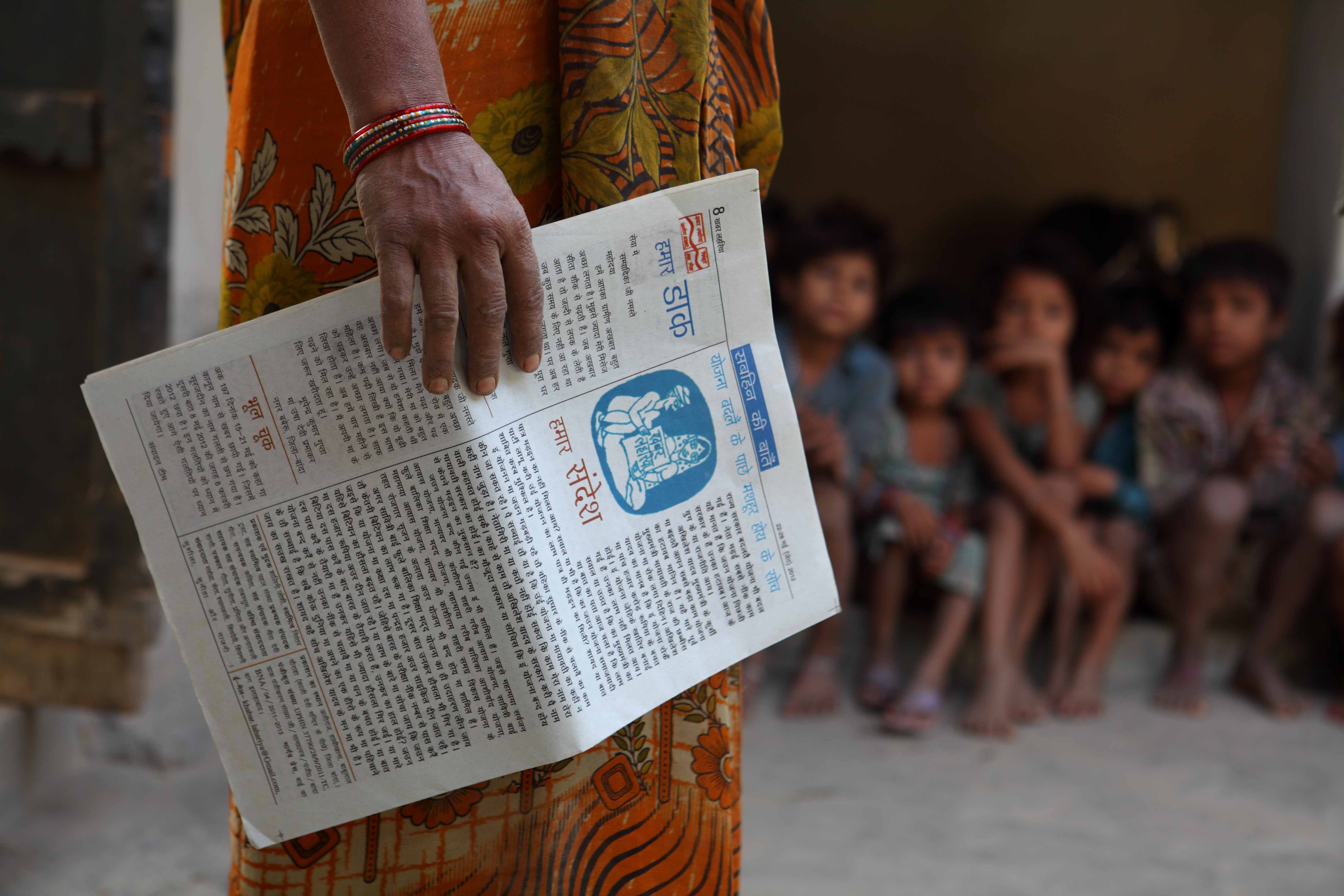 Khabar Lahariya are sold across 600 villages of Uttar Pradesh and Bihar, reaching a readership of 80,000