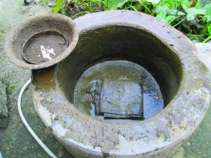 A biogas plant in Sitamarhi, Bihar