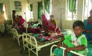 अस्पताल में भर्ती मरीज