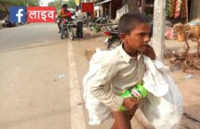 Children are going to the streets by scraping junk