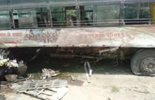 Mahoba: Dumper and Bus's accidental accident, two dozen people injured