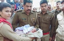 Newborn girl found in Bandhoin Devi temple