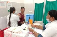 corona vaccination site of Banda District Hospital