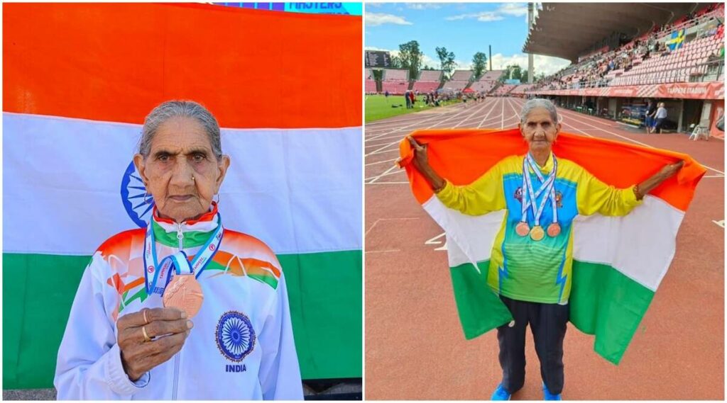 Bhagwani Devi dagar won gold medal in finland World Masters Athletics Championships 2022 at the age of 94