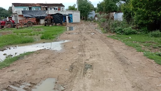 no pucca road in the village of the Lalitpur district
