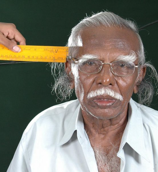 India's Antony Victor sets record for longest ear hair, named in Guinness World Record