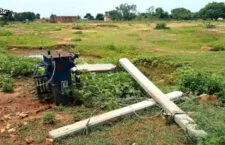 Prayagraj news, electricity poles broken 5 months ago, no steps taken