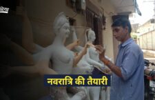 Tikamgarh news, Sculptors speed up their work on the occasion of Navratri