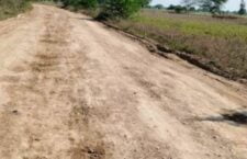 dilapidated road of varanasi village
