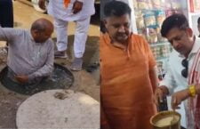 Lok Sabha Election 2024, Video of BJP candidate Ravi Kishan and BJP councilor Devendra Rathore goes viral, seen making tea and cleaning sewer.
