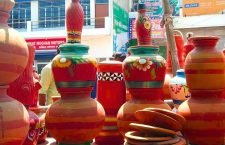 Earthen bottles started being sold in the markets of varanasi