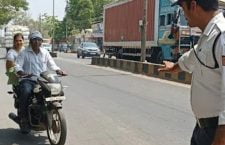 Youth getting traffic police training in Chhatarpur