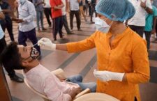 doctor doing test for corona