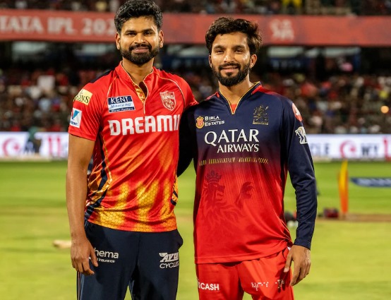 Photo of Punjab Kings captain Shreyas Santosh Iyer and Royal Challengers Bangalore captain Rajat Patidar