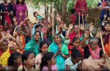 People of Nakati village demonstrating