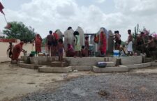 Village people near the well