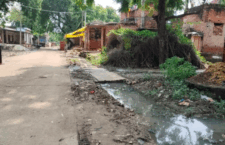 Dirt in the village settlements