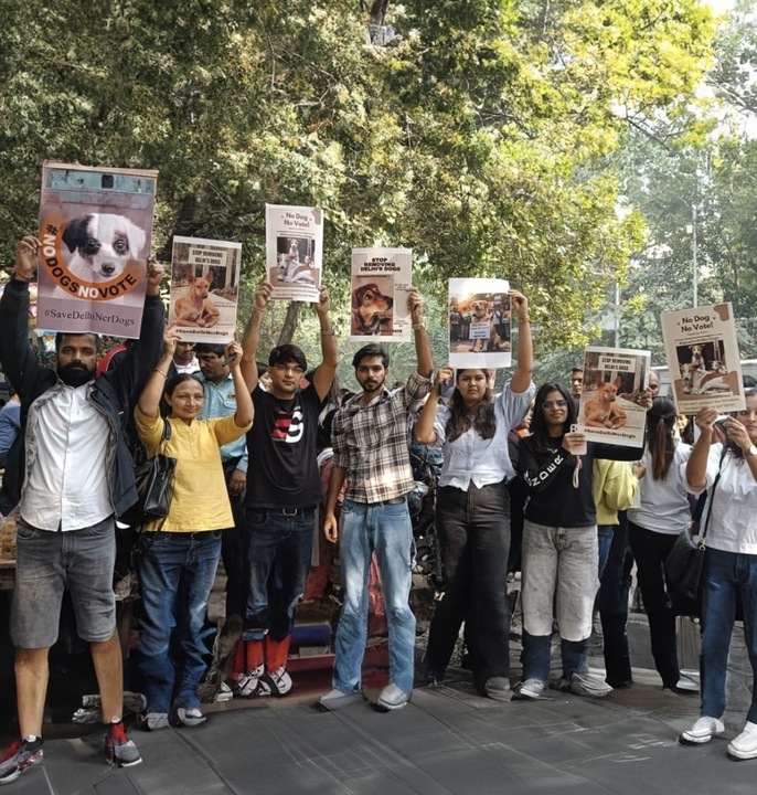 students demonstrating