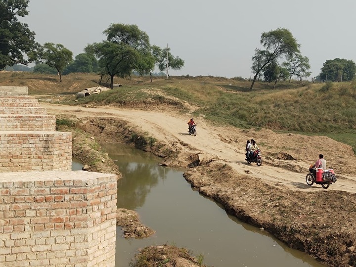 unfinished pool work