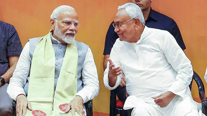 Nitish Kumar and Prime Minister Narendra Modi