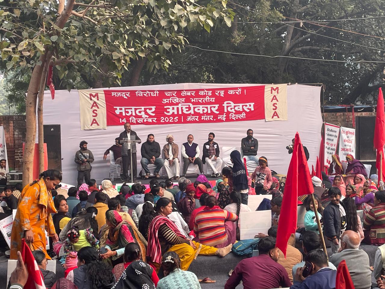 people sitting at demonstration
