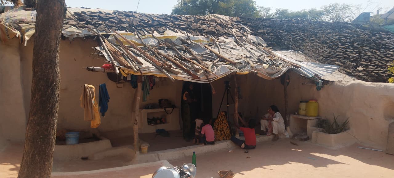 houses made of raw and foil