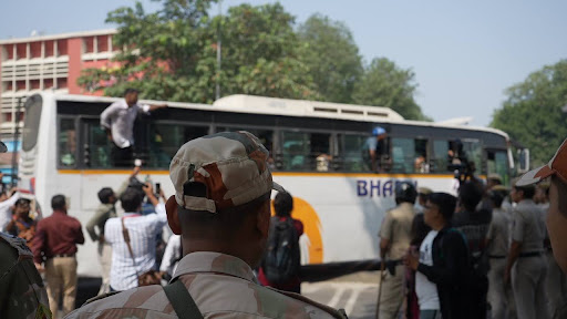 Central Delhi cleared as most people were detained by 2pm